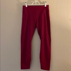 Lululemon red 7/8 leggings